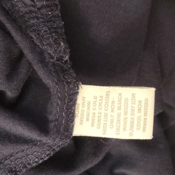 USED CHARTER CLUB 3/4 SLEEVE SHIRT NAVY BLUE SIZE L - Picture 11 of 11